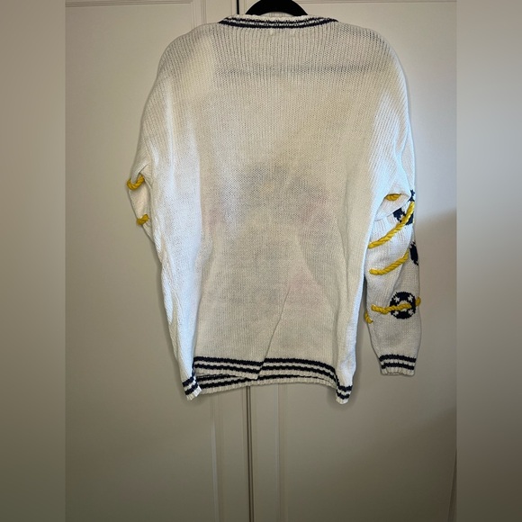 Vintage Nautical Coastal Anchor Sweater - Picture 8 of 9